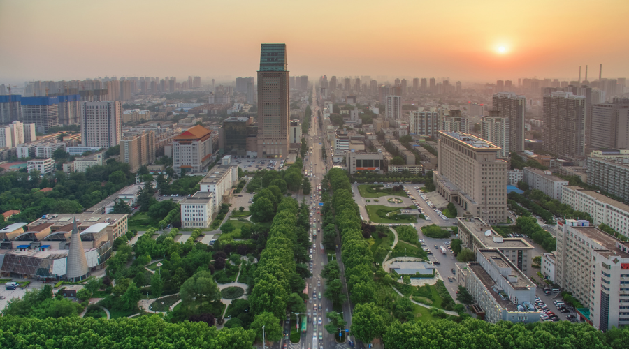 Zhengzhou, China has one of the worst air pollution in the world